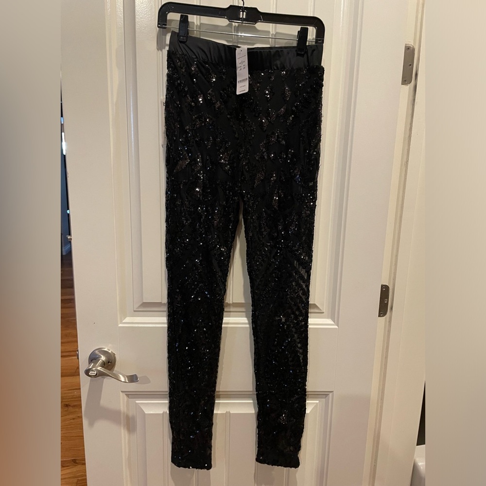 Bebe sequin leggings